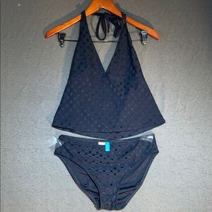 Women's Black Halter Bikini‎ Set